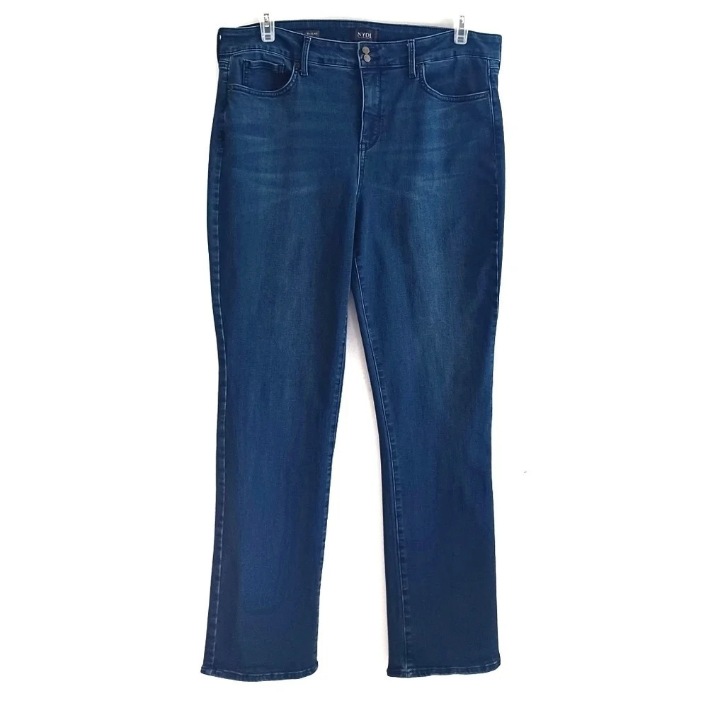 NYDJ Marilyn Lift Tuck High Rise Jeans Classic Western Normcore Preppy 16